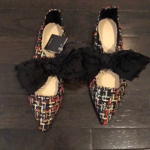 Zara Tweed Flats